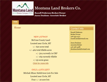 Tablet Screenshot of montanalandauctions.com